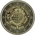 2 Euro "10 ans de l'euro " Italie 2012 -   Thème: 2 € commémorative 10 Ans de l'Euro Italie 2012.    Tirage : 20 000 000 exempla