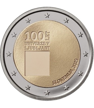 2 Euro Slovenië 2019 BE: Universiteit van Ljubljana € 34,95