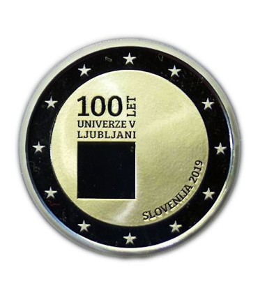 2 Euro Slovenië 2019 BE: Universiteit van Ljubljana € 34,95