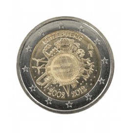 2€ "10 ans de l'euro " Luxembourg 2012