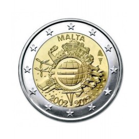 2€ "10 ans de l'euro " Malte 2012 - 1