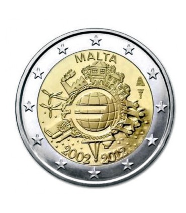 2 Euro Malta 2012 - "10 Jahre Euro"  9,49 €