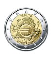 2 Euro Malta 2012 - "10 años de euro