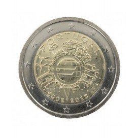 2€ "10 ans de l'euro " Portugal 2012