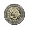 2 Euro "10 ans de l'euro " Slovénie 2012 -   Thème: 2 € commémorative 10 Ans de l'Euro Slovénie 2012.    Tirage : 1 000 000 exem