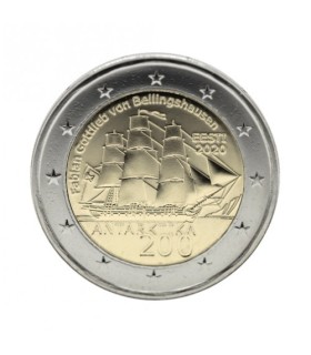 2 euros Estonia 2020 - 200 años del descubrimiento de la Antártida 4,19 euros