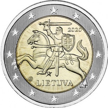 2 Euro Lituanie 2020 Courante
