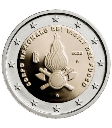 2 Euro Italien 2020 BE - 80 Jahre Feuerwehr  99,99 €
