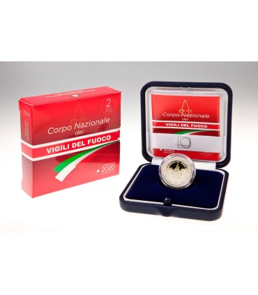 2 Euro Italien 2020 BE - 80 Jahre Feuerwehr  99,99 €