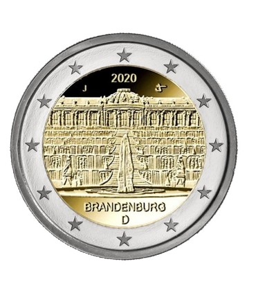 5 x 2 euro Universal gloss BU Germania 2020 - Palazzo di Sanssouci.  23,90 €