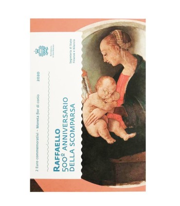 2 Euro San Marino 2020 - 500 años de la muerte de Rafael € 119.95