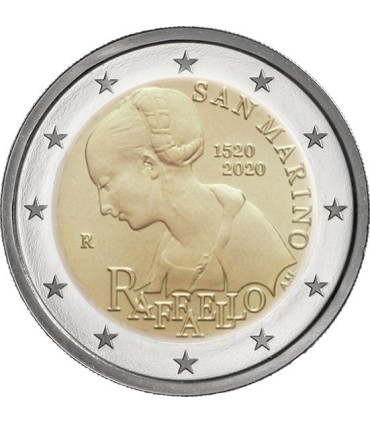 2 Euro San Marino 2020 - 500 años de la muerte de Rafael € 119.95