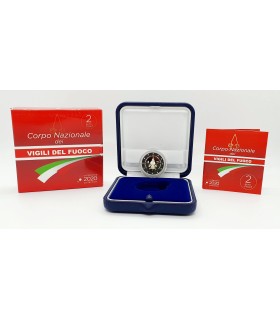 2 Euro Italia 2020 BE - 80 años del cuerpo de bomberos €99.99