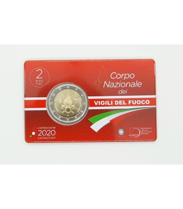 2 Euro Italia 2020 BU - 80 años del cuerpo de bomberos € 17.98