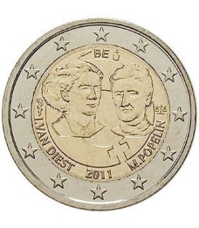 2 Euro Bélgica 2011 Dia da Mulher € 5,49