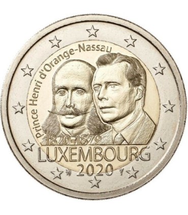 2 Euro Luxemburg 2020 200e verjaardag van de geboorte van Prins Henri € 4,47
