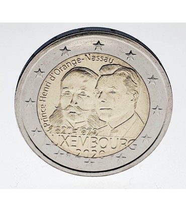 2 euros Luxemburgo 2020 200.º aniversário do nascimento do Príncipe Henrique € 4,47