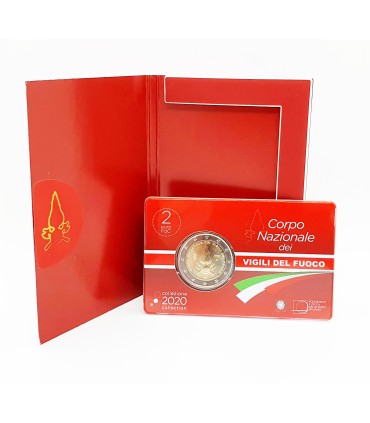 2 Euro Italia 2020 BU - 80 años del cuerpo de bomberos € 17.98