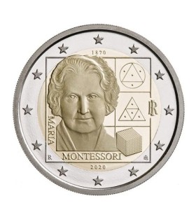 2 Euro Italy 2020 - 150 years since the birth of Maria Montessori  4,79 €