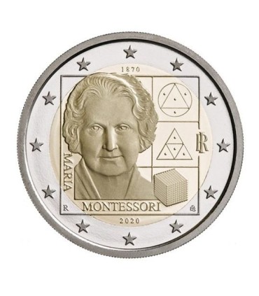 2 Euro Italy 2020 - 150 years since the birth of Maria Montessori  4,79 €