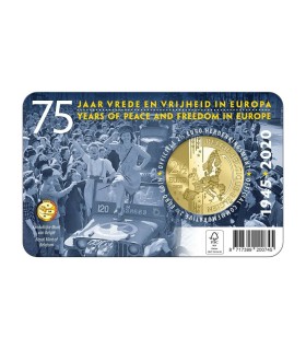 Moneta da 2,50 euro Belgio fiammingo 2020 - 75 anni di pace e libertà in Europa  12,25 €