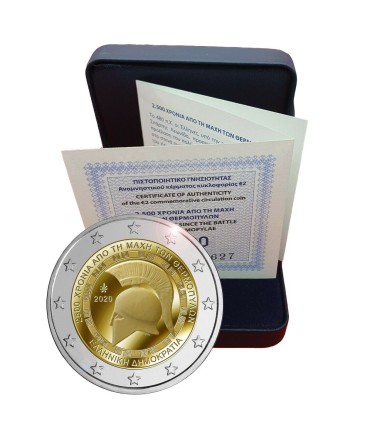 2 Euro BE Griekenland 2020 - 2500 JAAR VAN DE BATTEL VAN THERMOPYLES €99,00