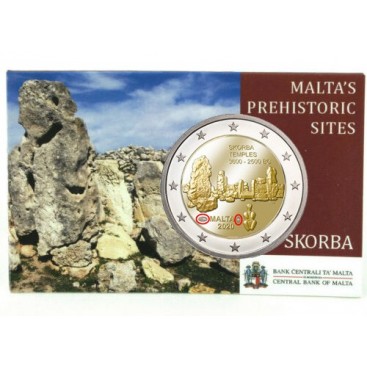 Coincard 2 Euro Malte 2020 - Temple de Skorba