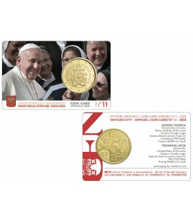 Tarjeta de 50 céntimos Vaticano 2020 14,95 euros