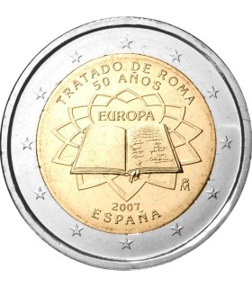 2 Euro Spanje 2007 Verdrag van Rome € 7,95