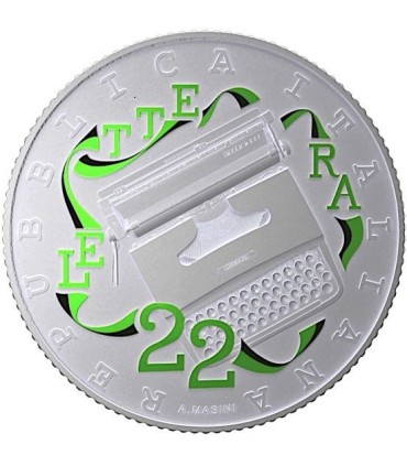 3 x 5 euro Italië 2020 - Excellentie Italiaanse stijl - Schrijfmachine € 159,00