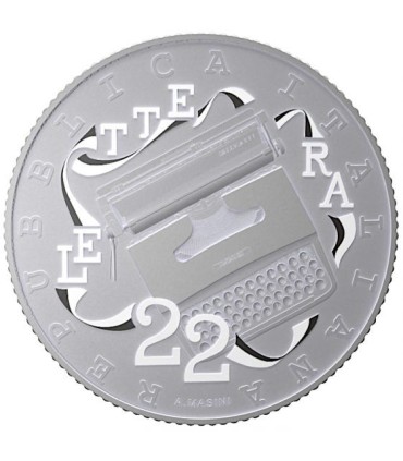 3 x 5 euro Italië 2020 - Excellentie Italiaanse stijl - Schrijfmachine € 159,00