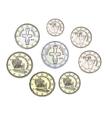 Serie 1 Cent bis 2 Euro Zypern 2020  7,95 €