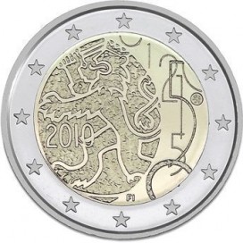 2 Euro Finlande 2010 150 ans Monnaie Finlande