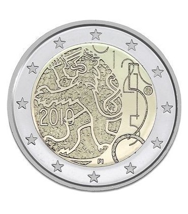 2 Euro Finlandia 2010 150 anni Valuta Finlandia  7,95 €