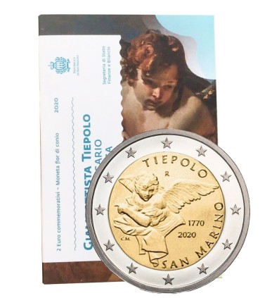 2 Euro San Marino 2020 -250 años de la muerte de Giovanni Battista Tiepolo  99,49 €