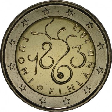 2 Euro Finlande 2013 150 ans du Parlement -   Thème: Pièce de 2 € commémorative de Finlande 2013 commémorant le 150ème anniversa
