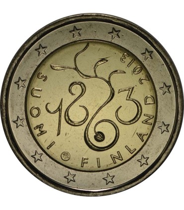 2 Euro Finlandia 2013 150 años de Parlamento €4.95