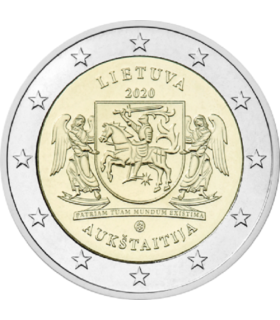 2 Euro Lituania 2020 - Región de Aukstaitija 4,39