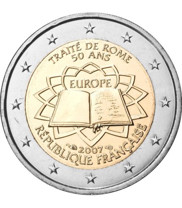 2 Euro Frankreich 2007 Vertrag von Rom  7,89 €
