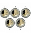 5 x 2 euro Duitsland 2020 - 50 jaar knieval van Willy Brandt €19,95
