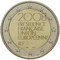2 Euro France 2008 Presidence de l'UE -   Thème: 2 € commémorative France 2008 commémorant la Présidence française du conseil de