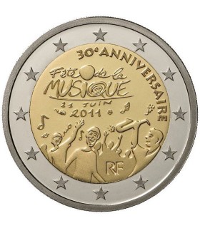 2 Euro Frankrijk 2011 Feest van de muziek €5,50