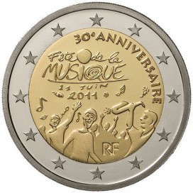 2 Euro France 2011 Fete de la musique -  Thème: 2 € commémorative France 2011 commémorant les 30 ans de la Fête de la Musiq