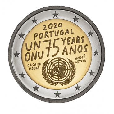 2 Euro Portugal 2020 - 75 ans de l'ONU