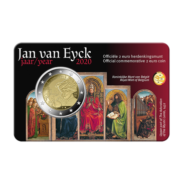 Coincard Flamande 2 Euro Belgique 2020 - Jan van Eyck