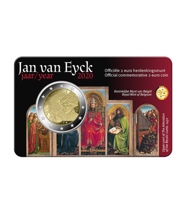 Tarjeta Postal Flamenca 2 Euro Bélgica 2020 - Jan van Eyck € 12.95