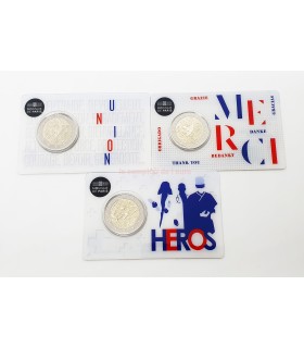 3 x 2 Euro Francia 2020 - Investigación Médica - Las 3 Variantes € 34.95