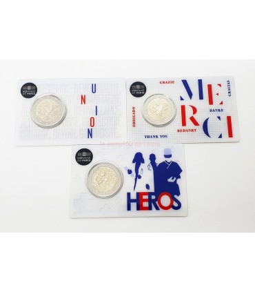 3 x 2 Euro França 2020 - Investigação médica - As 3 variantes € 34,95