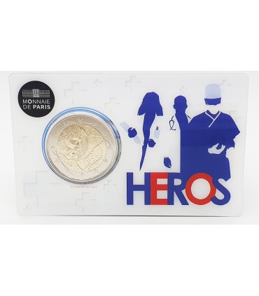 Tarjeta Monedero 2 Euro Francia 2020 - Versión Héroes de la Investigación Médica €12.75