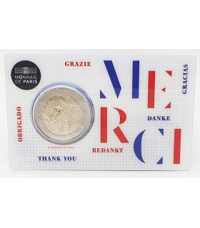 Coincard 2 Euro France 2020 - Medical Research version Thank you  12,75 €